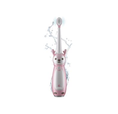 Porodo Kids Electric Toothbrush with 3 Cleaning Modes, Up to 30 Days Working Time, 350mAh Battery, DuPont Bristles Material, IPX7 Water Resistant, USB-C Fast Charging, Built-in Smart Timer, 1.5W Rated Power - Pink