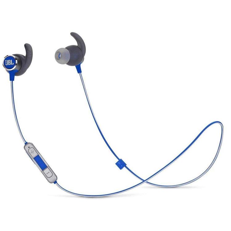 JBL REFMINI2BLU Reflect Mini 2 Lightweight Wireless Sport Headphones With Microphone for Hands Free Calling - Blue