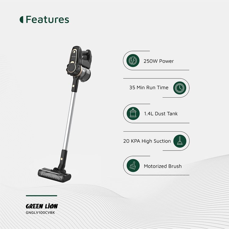 مكنسة كهربائية لاسلكية جرين ليون GLV-100