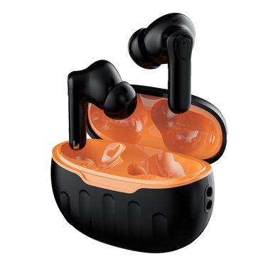 Porodo Blue Sonica TWS Wireless Earbuds with Voice Assistant, Up to 5 Hours Play Time, Bluetooth Version 5.3, 200mAh Charging Case & 30mAh Earbuds Battery, Quick Pairing, Stereo Sound, Up to 120 Hours Standby Time - Black