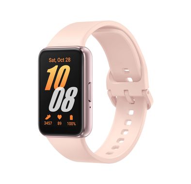 Samsung Galaxy Fit 3 Smartwatch with 1.6" (40.0mm) AMOLED Display, 16MB Memory, 256MB Storage Capacity, 208mAh Battery, Up to 13 Days Battery Life - Pink