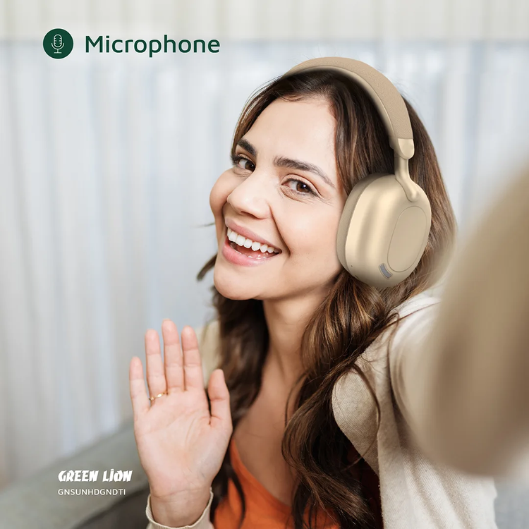 سماعات الرأس اللاسلكية جرين ليون صنستون مع 36 ساعة من التشغيل، بلوتوث V5.3، بمدى مسافة أقصى 10 أمتار، وسعة بطارية 300 مللي أمبير في الساعة - ديزرت تيتانيوم