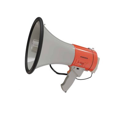 Porodo Portable Megaphone, High Power Output, Clear & Load Sound, Recording Feature - Orange
