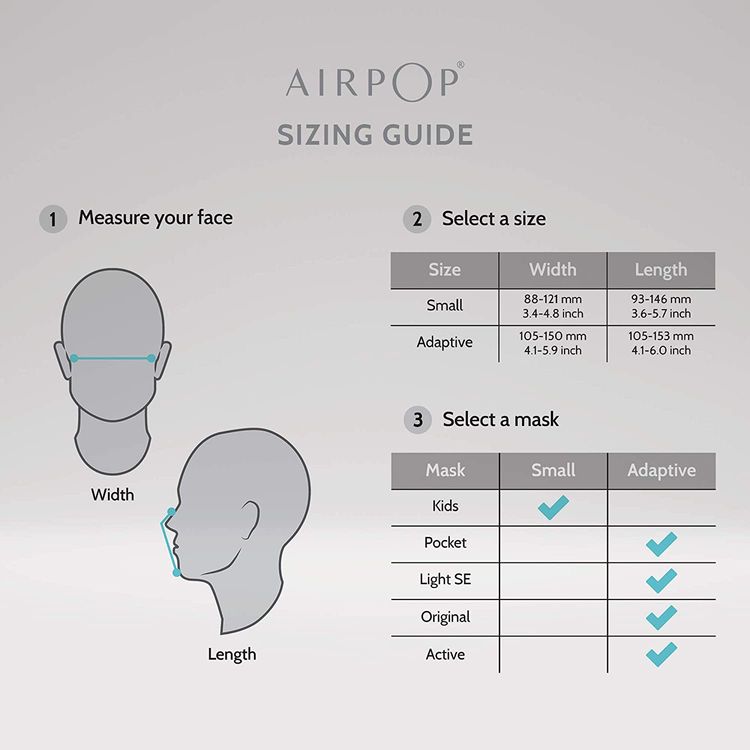 Airpop Active Reusable Face Mask with 5-Layer Filter Face Coverings for Sports, Breathable & Comfortable, Replacement Filter System, Moisture-Wicking Outer Shell - Black / Green