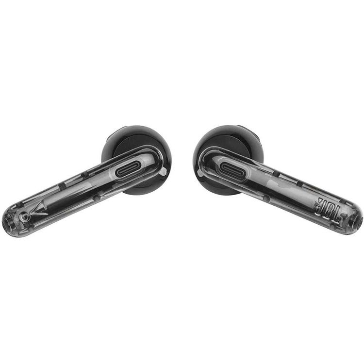 JBL T225 True Wireless Earbud Headphones, Pure Bass Sound, Bluetooth, 25-hours Battery Life, Dual Connect, Native Voice Assistant - Ghost Black