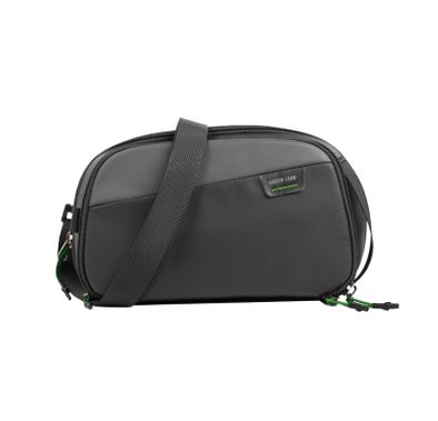 Green Lion Olivar Travel Pouch with Portable Handle, Multiple Compartments, Splash-Resistant, Shoulder Strap Buckle, Durable Zipper Closure, Travel-Friendly - Black