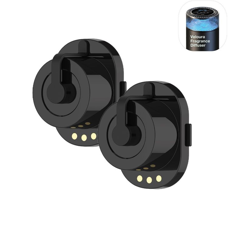 Green Lion Veloura Fragrance Diffuser Oil with Cedar Scent, 8mL Capacity, Spray 1000 Times, 2 pcs in the Box, Long-Lasting Fragrance, Safe & Eco-Friendly - Black