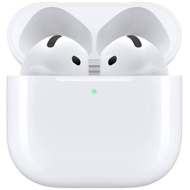 سماعات Apple AirPods 4 اللاسلكية بالكامل مع إلغاء الضوضاء، تصميم خفيف الوزن، إصدار Bluetooth 5.3، مقاومة للغبار والعرق والماء