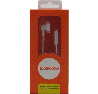 Mono Headset Porodo WH-106-WH Mono Headset 3.5mm  - White