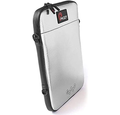 Phoozy Thermal iPad/Tablet Case Capsule, Prevents Overheating & Freezing, Floating Case Bag, Ultra-Slim Bags with Adjustable Shoulder Strap with iPad/Tablet (11") Silver