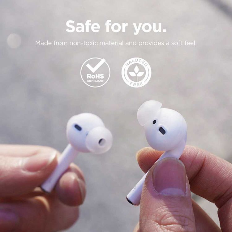 Elago Basic Earbuds with Cover Pouch for Apple Airpods, Secure Wear, Precise Sensor , Improved Sound Quality, Non-toxic & Soft Material - Lavender