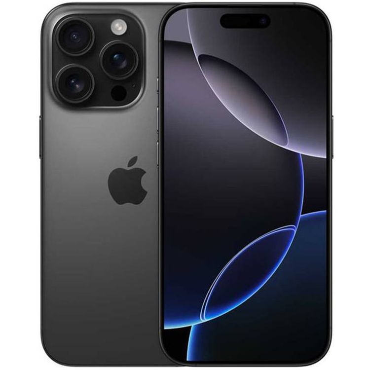 Apple iPhone 16 Pro Max with 256GB Capacity & Dual SIM, 6.9‑inch Screen Size, USB-C Connector Type, 6‑Core CPU, 6‑Core GPU, 5G Network Technology, Splash, Water & Dust Resistant, International Version - Black Titanium