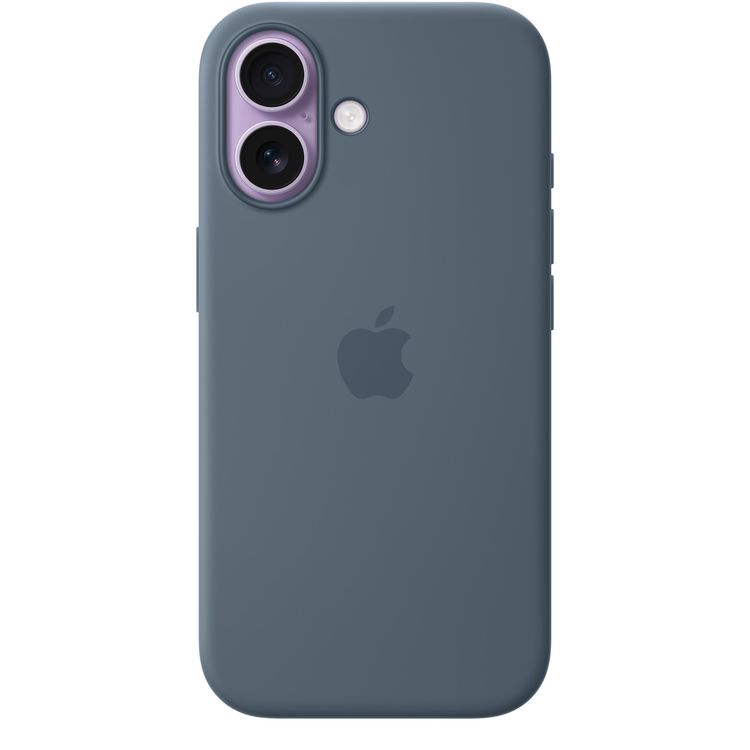 Apple iPhone 17 Silicone Case with MagSafe, Anti-Scratch, Drop Protection, Soft Microfiber Lining, Built-in Powerful Magnets - Anchor Blue