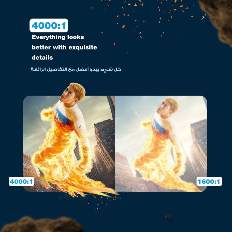 Powerology Rotating Stand Portable Projector, Auto Keystone & Focus, Built-in Lamp, Android 11.0, Bluetooth 5.0, Airplay & Miracast, 5200mAh Battery Capacity, 1GB DDR3 RAM - Black