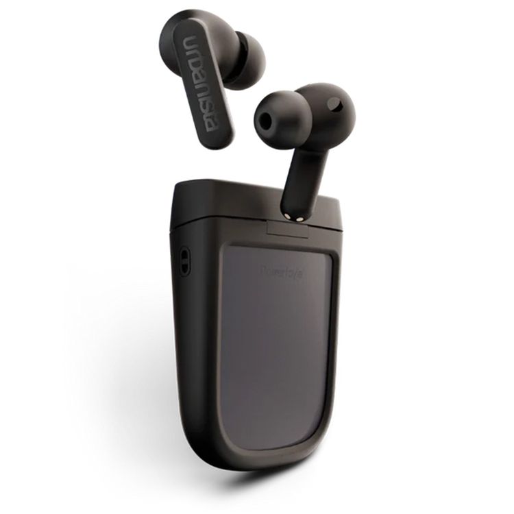 Urbanista Phoenix Exeger Solar Panel Earphones, Wireless Bluetooh, 8 Hours Battery Life, 10 mm Dynamic Driver Type - Midnight Black