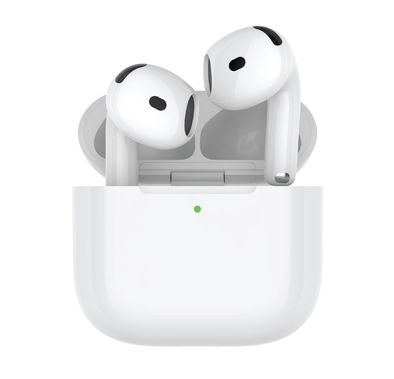 Porodo Blue ENC Earbuds 4 with 20 Hours Working Time, Wireless Charging, Deep Bass, Touch Control - White