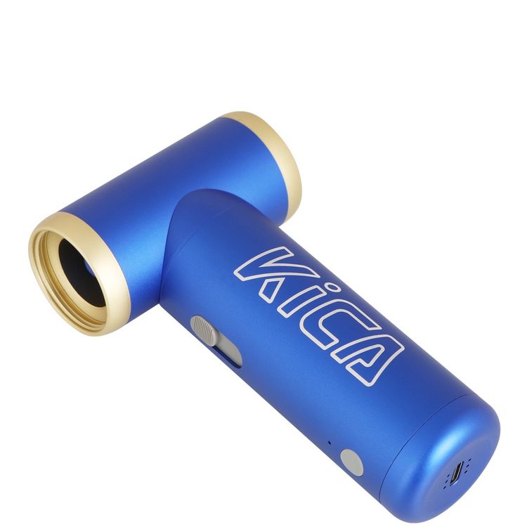 Kica Jet Fan 2, 4 m/s to 20 m/s Adjustable Wind Speed, 101000RPM Brushless Motor, Aviation-Grade Aluminum Shell, Uses for Cleaning, Drying, Inflating & Dusting Hard-to-Reach Areas - Blue