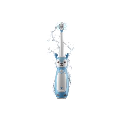 Porodo Kids Electric Toothbrush with 3 Cleaning Modes, Up to 30 Days Working Time, 350mAh Battery, DuPont Bristles Material, IPX7 Water Resistant, USB-C Fast Charging, Built-in Smart Timer, 1.5W Rated Power - Blue