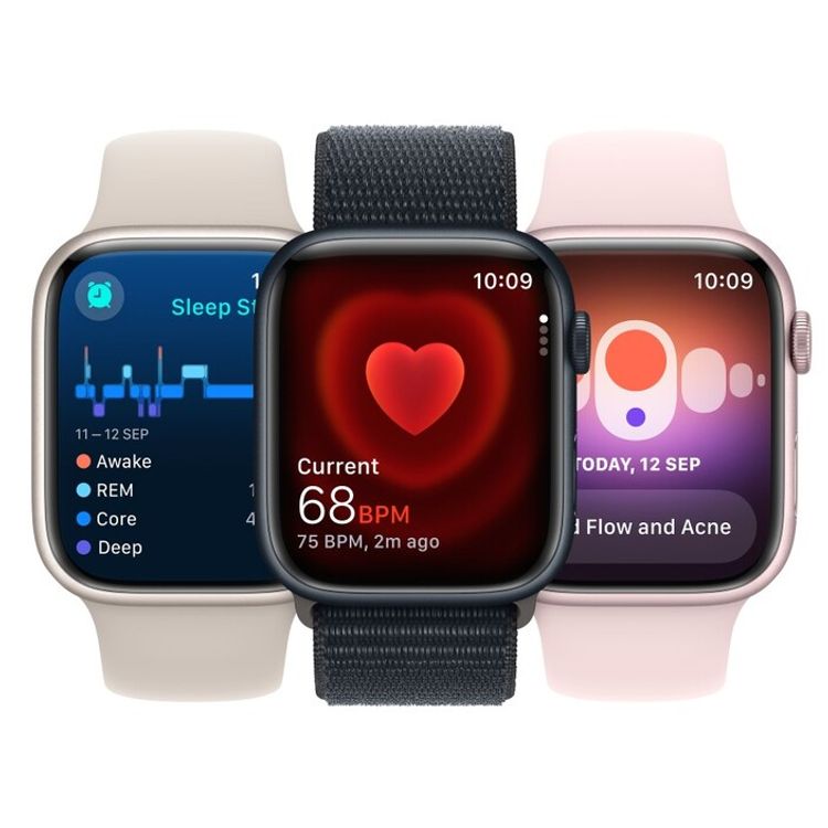 Apple Watch Series 9 [GPS + Cellular 41mm] with Midnight Aluminum Case & Midnight Sport Band | S/M