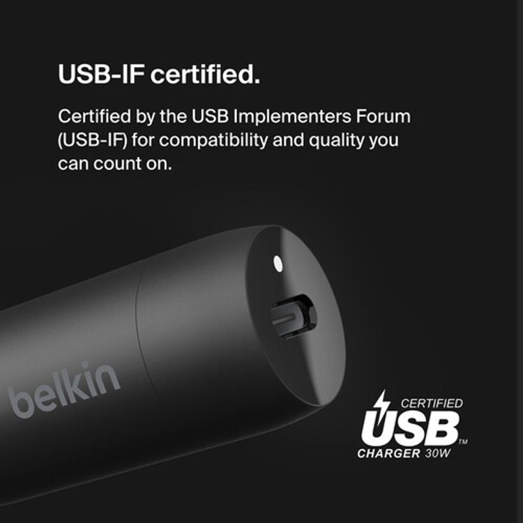 Belkin USB-C Car Charger 30W PPS - Black