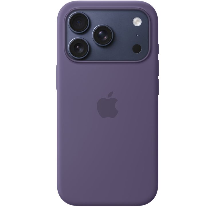 Apple iPhone 17 Pro Silicone Case with MagSafe, Anti-Scratch, Drop Protection, Soft Microfiber Lining, Built-in Powerful Magnets - Purple Fog