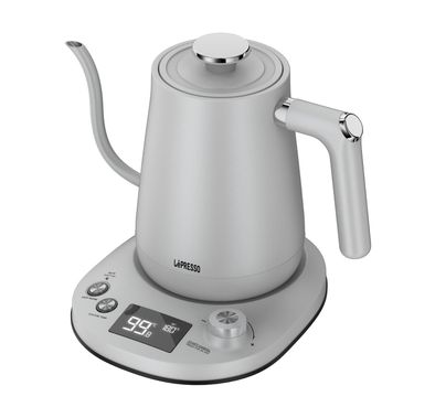 LePresso Pour-Over Kettle Electric Temperature Control - White
