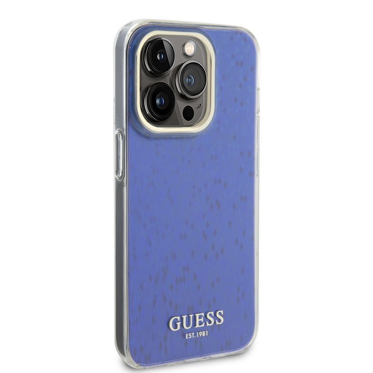 Guess IML Case with Faceted Mirror Disco Pattern - Purple - iPhone 15 Pro
