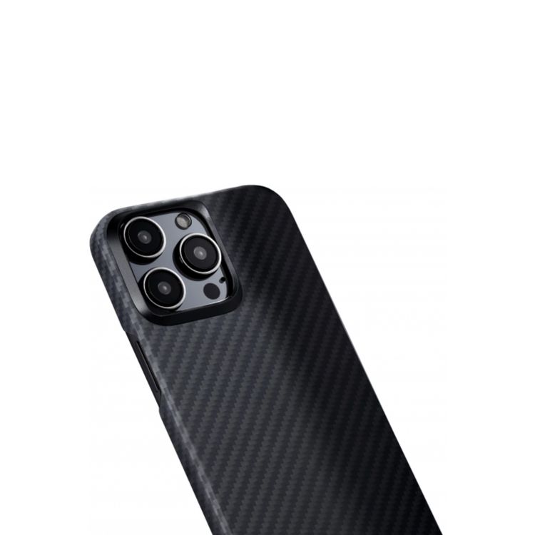 Pitaka iPhone 15 Pro For MagEZ Case 4 1500D - Black/Grey Twill