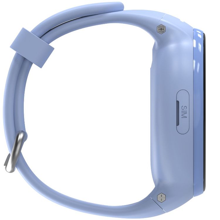 Porodo Kids 4G Smartwatch Android OS with 1.3" Touch Screen Size, WhatsApp, Video Calling, 320 × 320 Pixels Screen Resolution, 700mAh Battery Capacity, IP67 Water Resistant, 3 Hours Charging Time, 2 Days Working Time, Nano Sim Slot, SOS Calling Feature - Blue