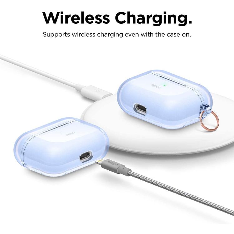 Elago Clear Hang Case for Apple Airpods Pro - Blue