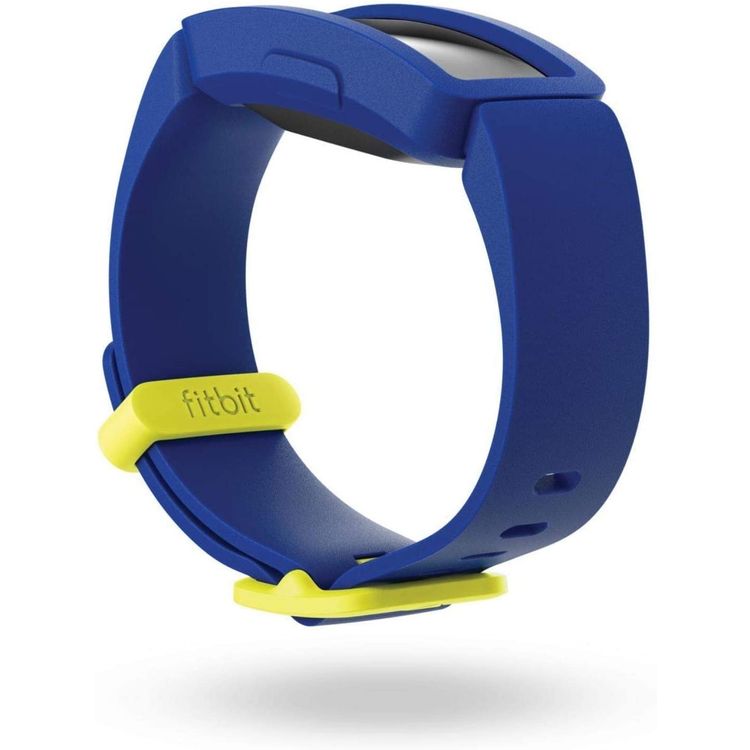 فيتبيت ايس 2 للياقة البدنية سوار معصم متوافق مع الأطفال بعمر 6 سنوات فما فوق ، وجوه ساعة متحركة ، وتتبع النوم ، وتتبع النشاط طوال اليوم ، ومقاومة السباحة للماء (50 مترًا) ، وعمر بطارية 5 أيام - اصفر نيون/سماوي ليلي