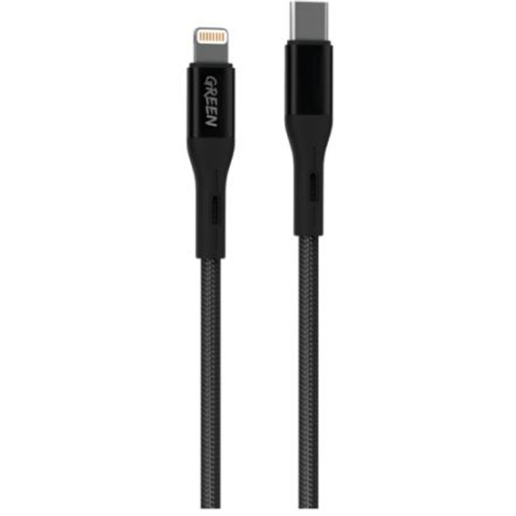 Green Lion TC-PH 20W W PD USB-C To Lightning Cable 1M PVC - Black