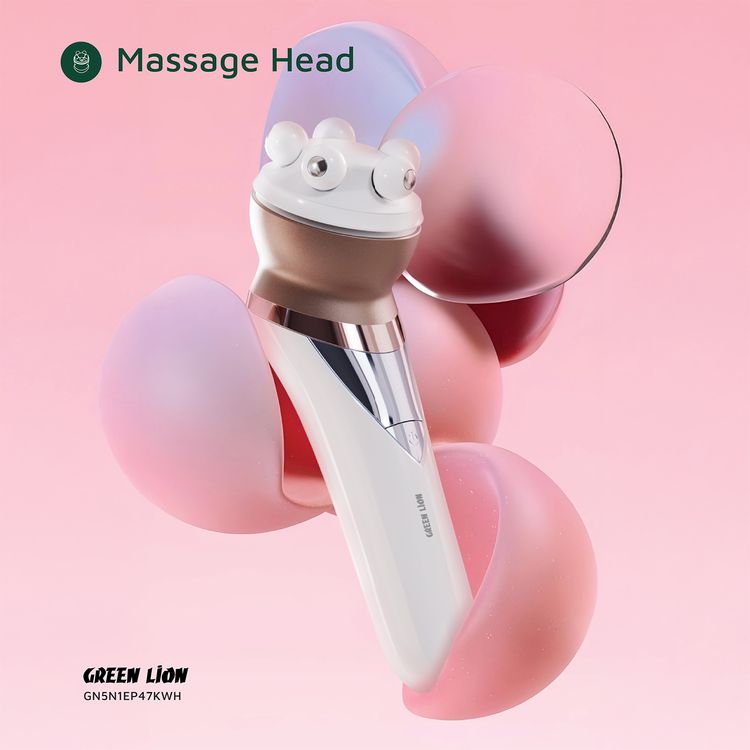 Green Lion 5-in-1 Cordless Epilator Kit with Ergonomic Design, Type-C Charging, #280 DC Brushed Motor, 6300RPM Motor, Stainless Steel Blade, 1400mAh Battery Capacity, Digital Display - White