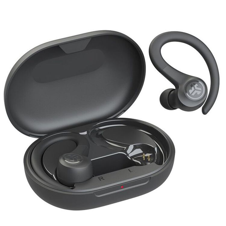 JLAB Go Air Sport True Wireless Earbuds, Touch Controls, Dual Connect, Type-A Charge Plug, 2 Hours Case Charging Time - Black