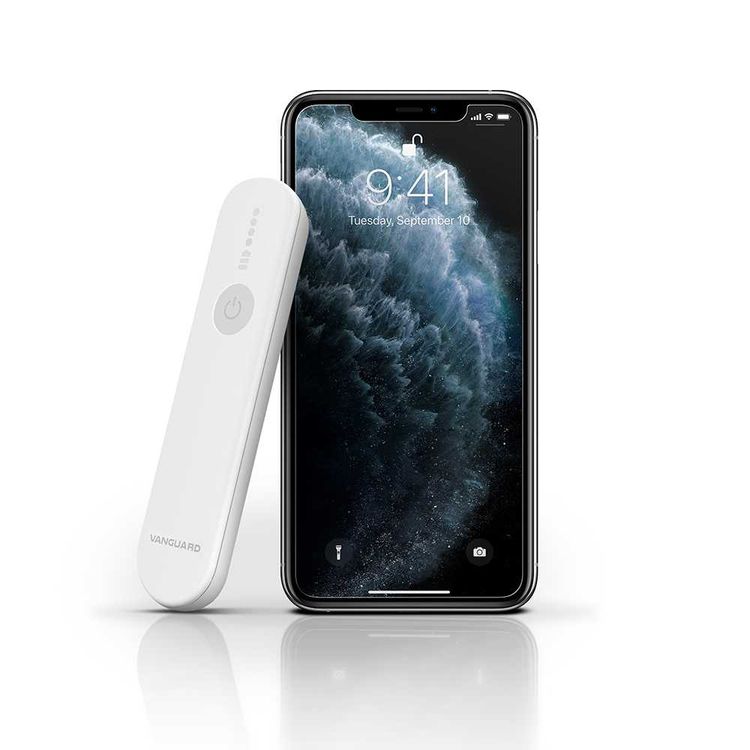 Viva Madrid Vanguard Raydon Pocket Size, Ultra Fast UVC-LED Sanitization such as mobile phones, TWS, dining cutleries, cosmetic, toiletries, keys, watch, face mask - White