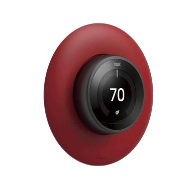 Elago Wall Plate Cover Suitable for Google Nest Thermostat Wall Plate Compatible with Nest Learning Thermostat 1st/2nd/3rd - Red