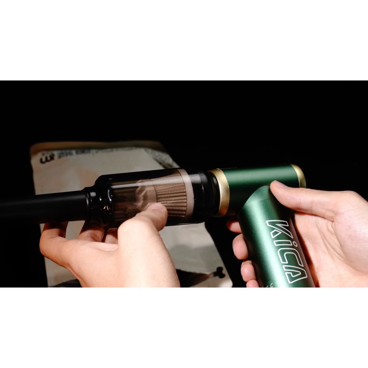 Kica Jet Fan 2 Vacuum Kit, 4 m/s to 20 m/s Adjustable Wind Speed, 101000RPM Brushless Motor, Aviation-Grade Aluminum Shell, Uses for Cleaning, Drying, Inflating & Dusting Hard-to-Reach Areas, Vacuum Accessories Included - Green