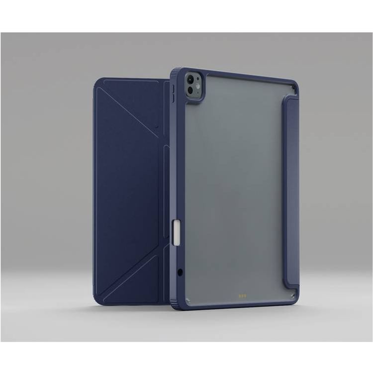 Levelo Conver Clear Back Hybrid Case for iPad Pro 11", Lightweight Design, Precise Cut-Outs, Easy Snap-On - Blue 