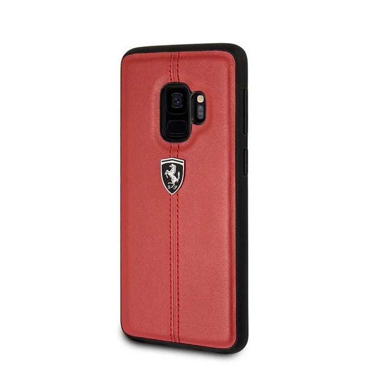 CG Mobile Ferrari Heritage Hard Phone Case Compatible for Samsung Galaxy S9 Protective Mobile Case Officially Licensed - Red