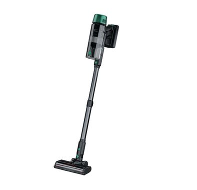 مكنسة كهربائية جرين ليون فورس ماكس مع شاشة عرض ذكية LED، سعة سلة الغبار 700 مل، بقوة 400 واط، حتى 45 دقيقة من وقت العمل، أنبوب تلسكوبي قابل للتعديل، تفريغ الغبار السريع، فرشاة LED للأرضية - سوداء اللون.