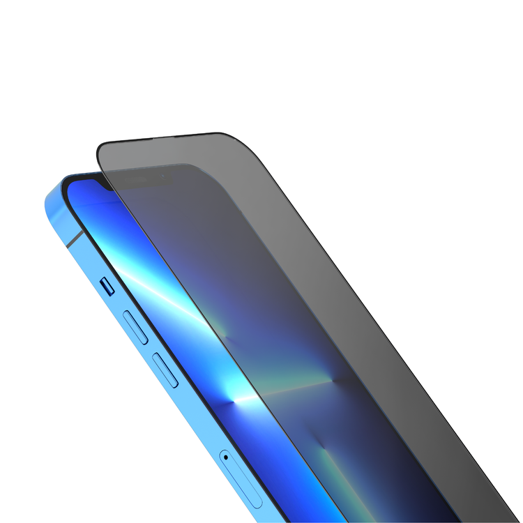 Levelo 9H Anti-Glare Tempered Glass Screen Protector Compatible for iPhone 13 Pro Max (6.7") Scratch Resistance - Anti-Bacterial Screen Guard Protector w/ Alignment Frame - Clear