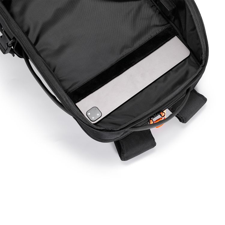 Porodo Gaming PS5 Storage & Laptop Backpack with Water-Resistant Material, Console & Controllers Storage, Trolley Sleeve Design, Glasses Holder Strap, Type-C Charging Port  - Black