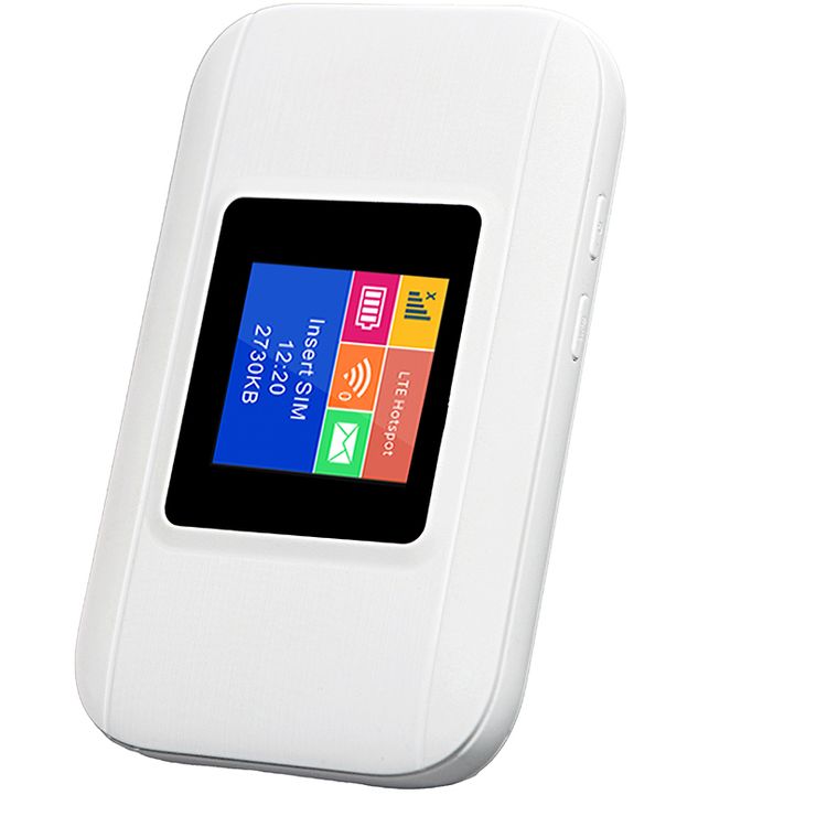 Porodo Nexfi 3000mAh 4G LTE Portable WiFi Router with 10m Signal Distance, Micro Sim, Secure Encryption,  Multi-User Connection, 10m Signal Distance, 32GB Micro SD, 50Mbps 4G Upload Speed - White