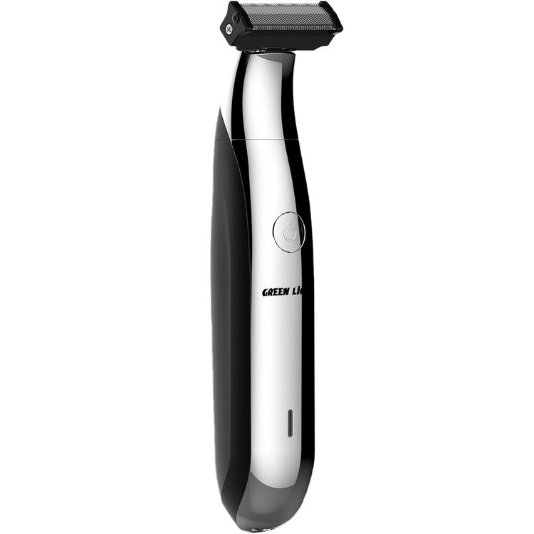 Green Lion One Blade Pro Hair Trimmer with 4 Interchangeable Combs, Up to 60 Minutes Working Time, 6500RPM Motor Speed, LED Indicator, Stainless Steel Blade - Black