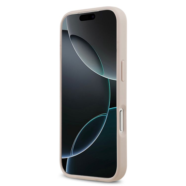 جراب مغناطيسي MagSafe جلد PU بشعار كلاسيكي لجهاز iPhone 17 Pro، حماية ضد السقوط، تصميم نحيف، قبضة مريحة، تغليف مستدام، تركيب سهل، تصميم خفيف الوزن - وردي