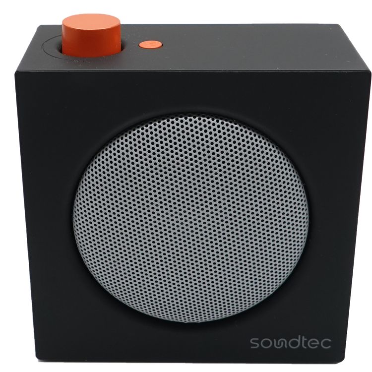 Porodo Mini VibeBox Portable Bluetooth Speaker with TF Card Slot, Up to 6 Hours Play Time, Bluetooth Version 5.4, 10m Transmission Range, 5W Rated Power, Powerful Stereo Sound, Multi-Function Control - Black