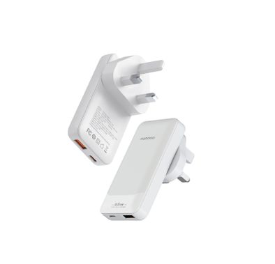 Porodo Terra GaN Adapter with USB-A & USB-C Ports, USB-C ...