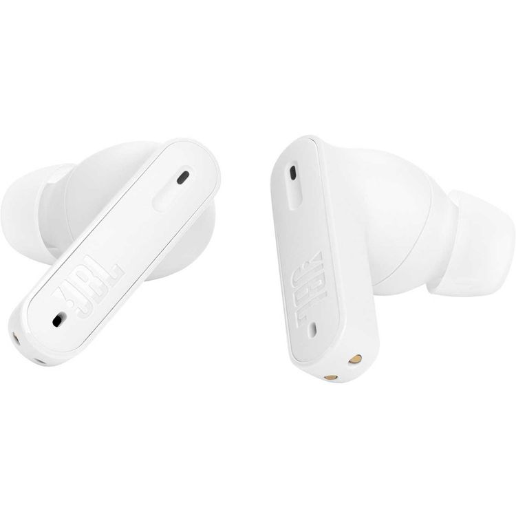 JBL Tune Beam True Wireless Earbuds In-Ear with Mic, Water & Dust Resistant, Bluetooth 5.3, Ambient Aware & Talk Thru, Multi-Point Connection, Active Noise Cancelling, Touch Control, Fast Charge - White