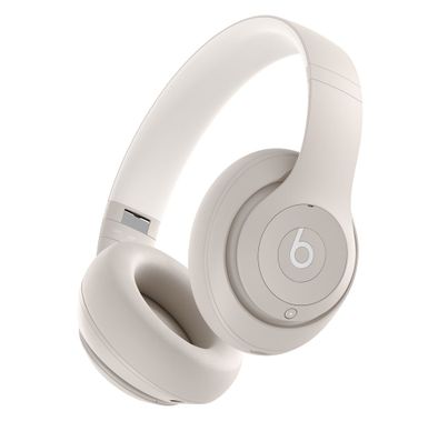 Beats Studio Pro Wireless Noise Cancelling Headphones with USB-C + 3.5mm Cable & Bluetooth Connectivity, Up to 40 Hours Battery Life, Transparency Mode, Multi-Function On-Ear Controls, Dynamic Head Tracking, Voice-Targeting Mics - Sandstone