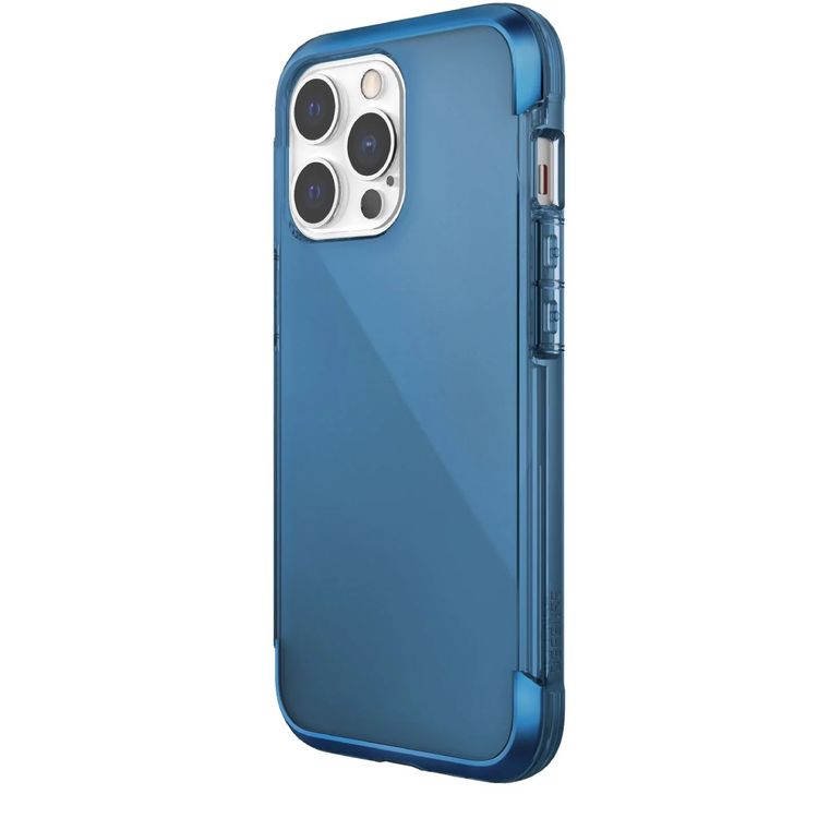 X-Doria Raptic Air for iPhone 14, Raised Bezel, Soft Rubber Interior, Slim & Compact, Recyclable & Biodegradable, Scratch and Damage Protection - Blue